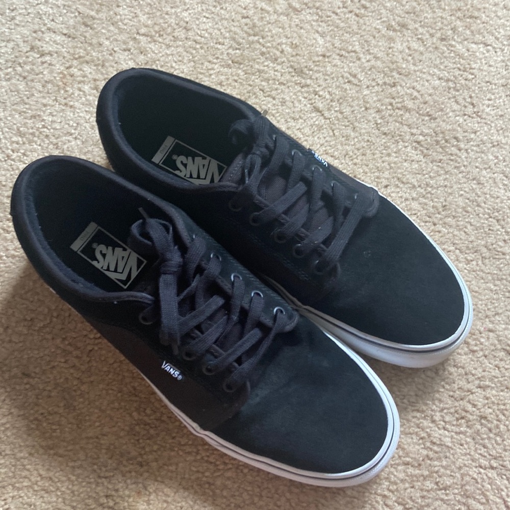 Black and white Vans